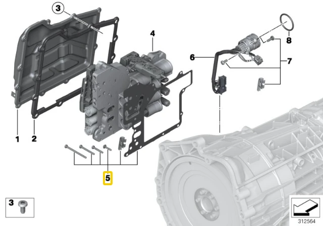 BMW DCT Ventilio Kėlimo Komplektas E82 E88 F87 Originalus 28607842861