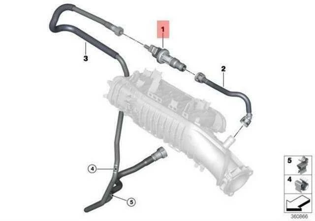 BMW Degalų Bako Oro Šalinimo Vožtuvas F45 F46 F48 F39 F56 F55 F54 F57 F60 Originalus 13907621174