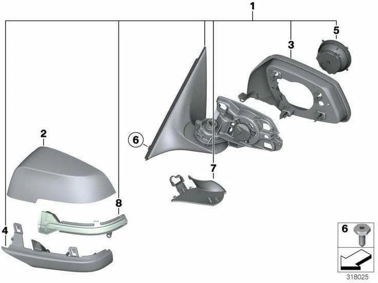 Bmw Dešinės Palaikymo Žiedo 51167308644 Originalus