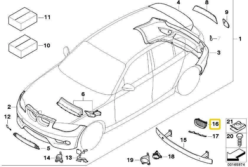 BMW Dešinės Pusės Grilė E81 E87 2006 2011 Originalus 51137128614