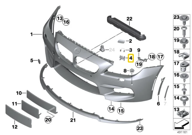 BMW Dešinės Rankenos Svoris 6 F06 F12 F13 Originalus 51118050498