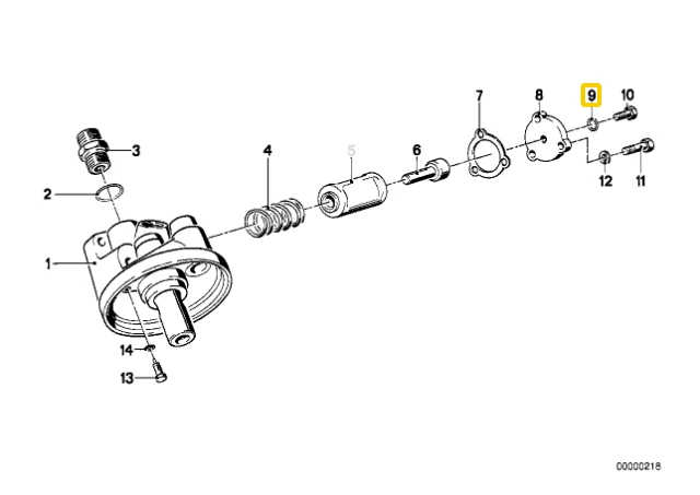 BMW Dichtring 6 E24 7 E32 E38 8 E31 K42 K46 K47 K48 K49 K61 K18 K19 K08 K09 Originalus 07119963044