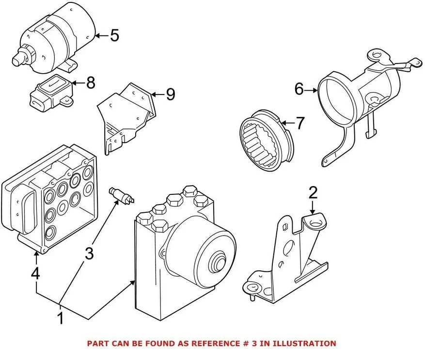 BMW Slėgio Jutiklis E46 E39 E53 Originalus 34511165467