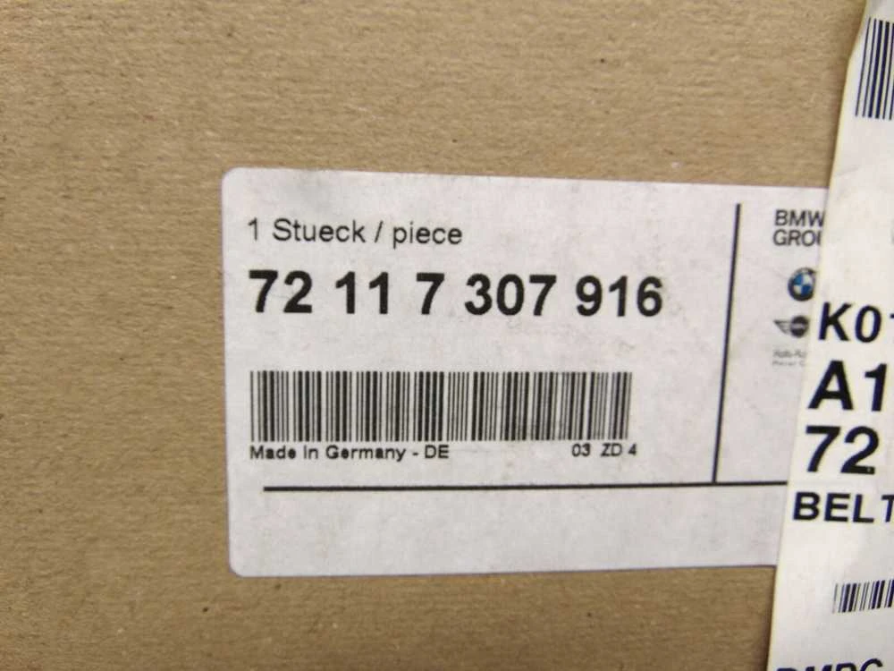 Bmw Diržo Perdavimas Dešinysis F87 M2 F32 F82 Originalus 72117307916