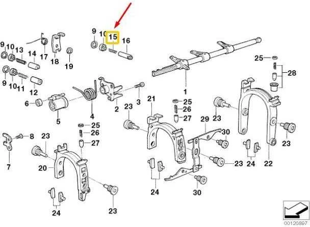 BMW Druckfeder E36 E46 E90 E91 E34 E39 E60 E61 E63 E64 E32 E38 X1 E84 X5 E53 Z3 E36 Z4 E85 Originalus 23311224819