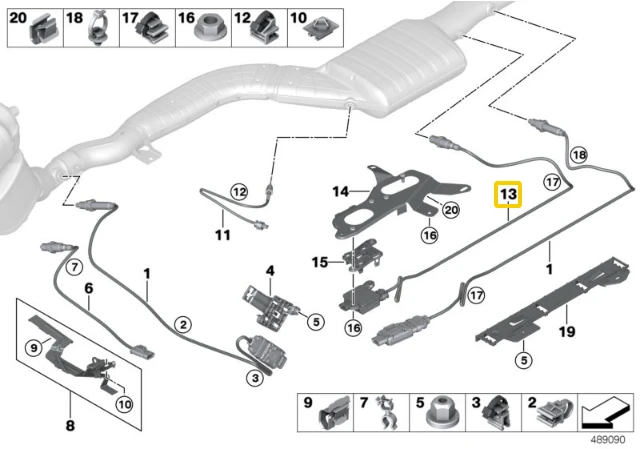 BMW Dyzelio Dulkės Jutiklis G20 G21 G30 G31 G32 G11 G12 Originalus 13628582026