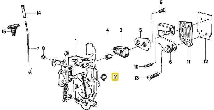 BMW E10 E12 E21 E23 E23 E24 E28 durų spynelės buferis Originalus 51211809735