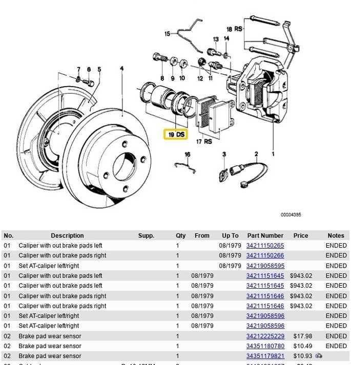 BMW E21 323i Sedanas Tarpiklių rinkinys 34211152932 Originalus
