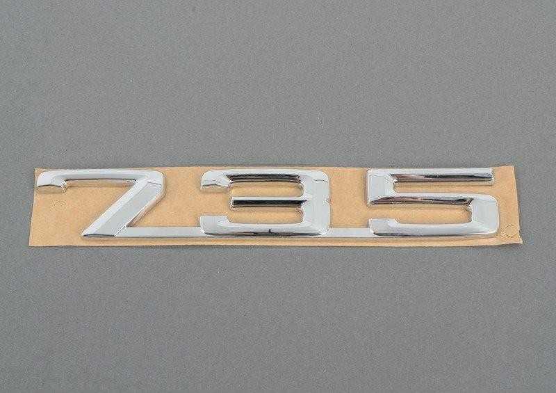 BMW E23 E32 emblema, priklijuota prie galinės dalies, originali 51141920782