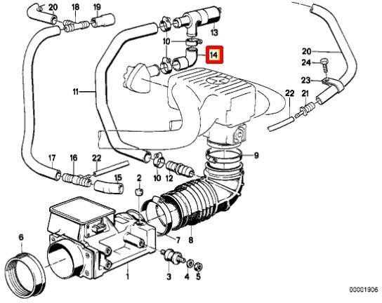 BMW E30 318i kupė sedanas M10 variklio oro žarna originali 11631286273