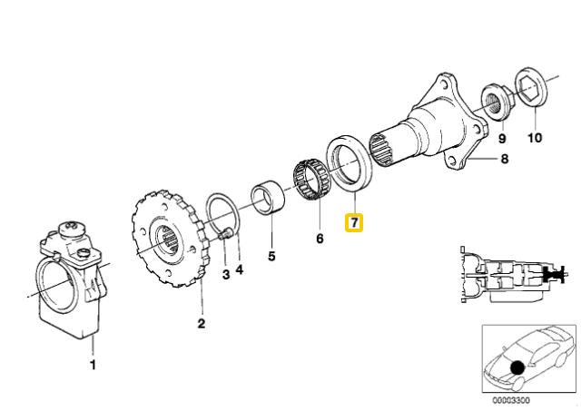 BMW E30 E34 E24 E32 Wellendichtring Originalus 24111218009