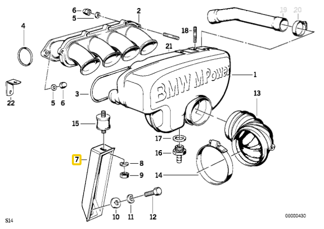 BMW E30 Kabrioletas Kupė Sedanas Šarnyras Originalus 11611308862