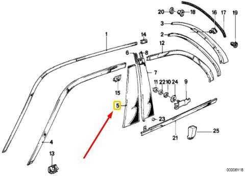 BMW E30 Kairysis Dangos 51321888173 Originalus