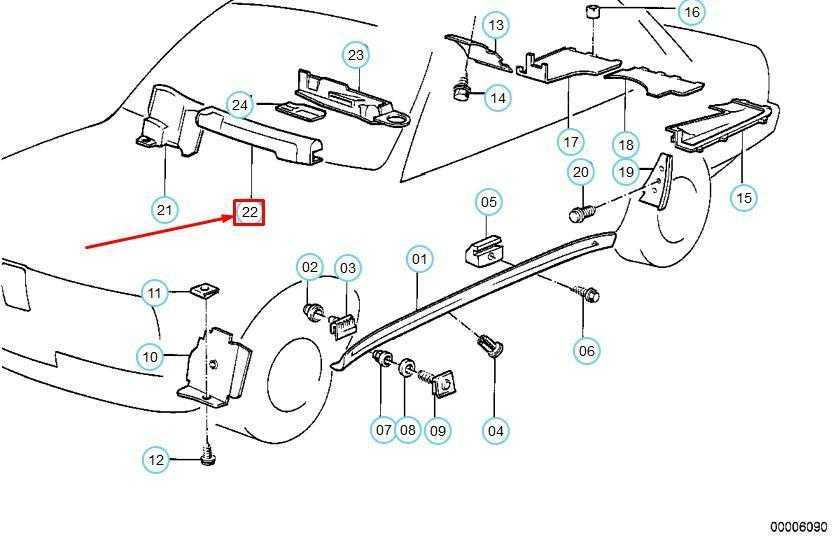 BMW E30 variklio laidų jungties dangtelis Originalus 51711380391