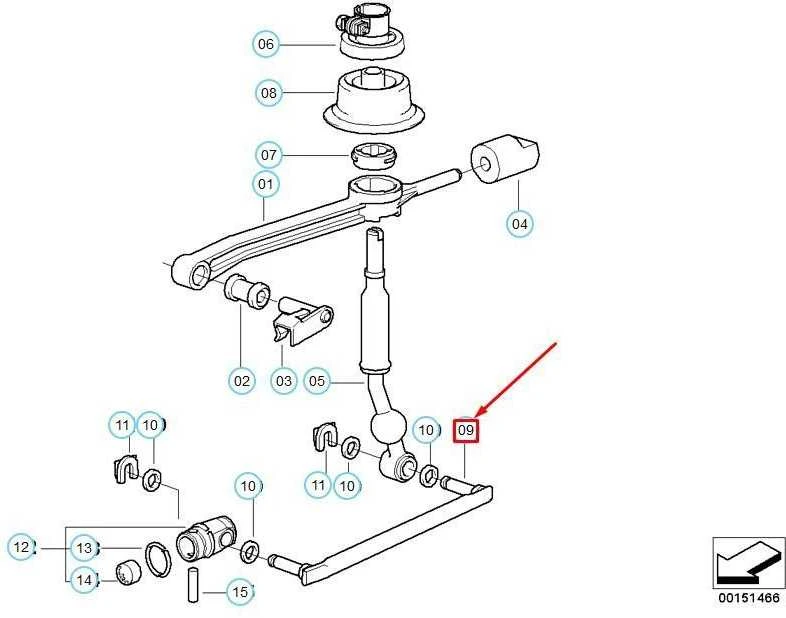 BMW E36 1995 1999 Selektorinė Varžta Originalus 25112228055