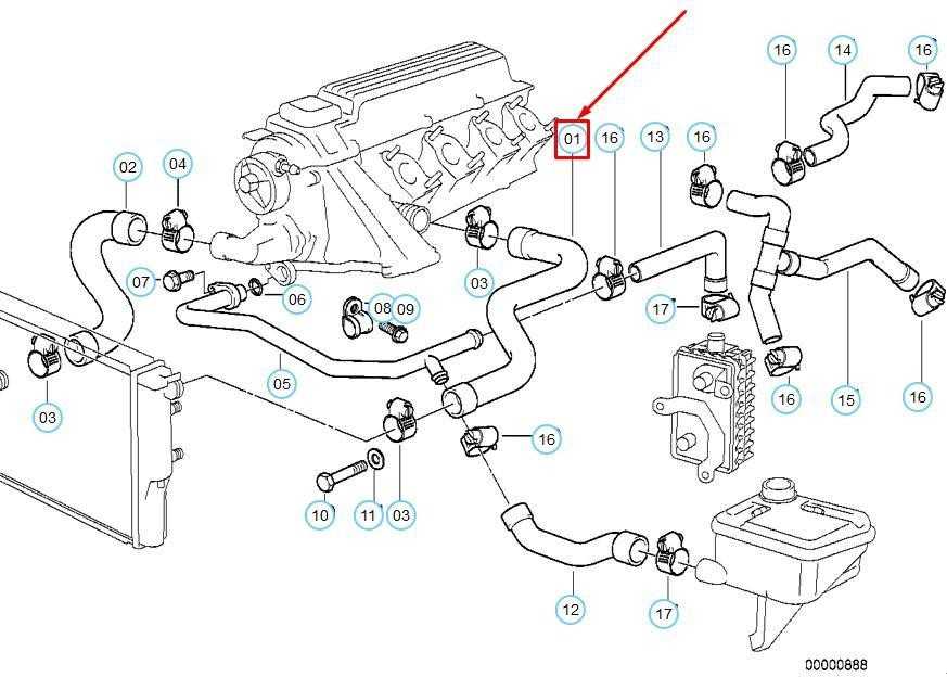 Bmw E36 3' Wasserschlauch 1994 2000 Originalus 11532245499