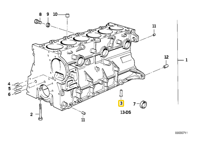 BMW E36 alyvos purškimo purkštukas Originalus 11421748199