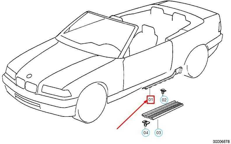 Bmw E36 Kabrioletas Apdailos Skydelis Apatinė Dešinė Originalus 51478165992