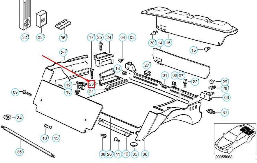 BMW E36 bagažinės akumuliatoriaus dangtelis 51478132337 Originalus