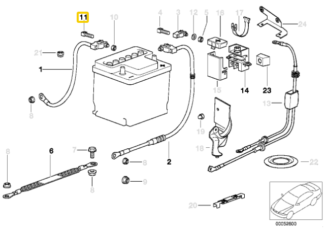Bmw E36 E39 E38 Terminalo Sraigto Stūmoklis Originalus 07119976260