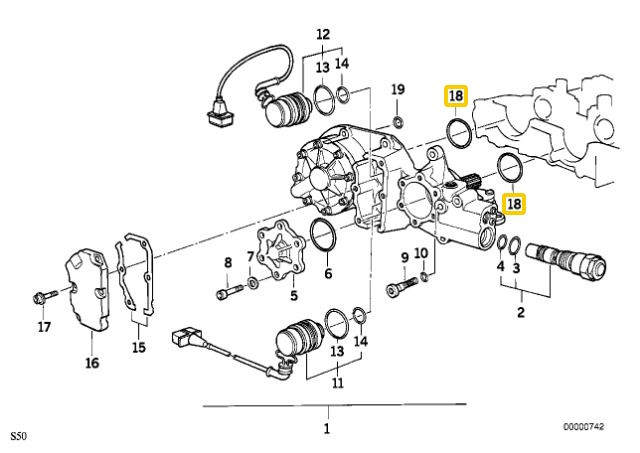 Bmw E36 E39 Z3 Z8 O-Ring Originalus 11311317732