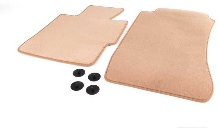 BMW E36 priekinių smėlio spalvos kilimėlių kilimėlių rinkinys originalus 51477059132