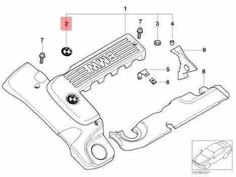BMW E38 E39 E46 variklio dangčio emblema su ženkleliu originali 13712248141