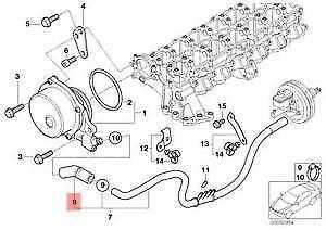 BMW E38 vakuuminė žarna Originali 11667787080