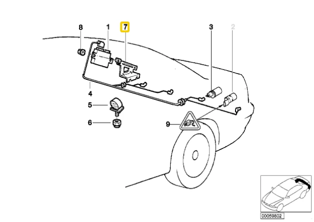 BMW E39 5 Bracket Valdymo Blokas Pdc Originalus 66218367662