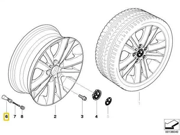 BMW Sukamo vožtuvą RDC E46 E90 E91 E92 E93 F30 F31 F34 Originalus 36146792829