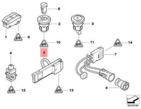 BMW E39 sankabos jungiklio modulis Originalus 61319122701