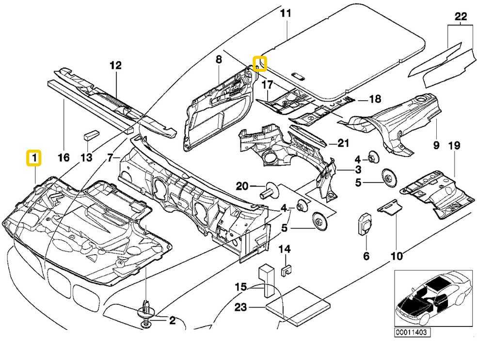 Bmw 5 E39 Garsą Izoliuojantis Variklio Gaubtas Originalus 51488159483
