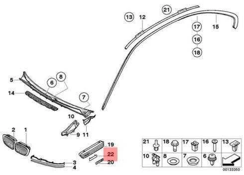 BMW E46 3 Emblema Su Atramine Plokštele Originalus 72127900607