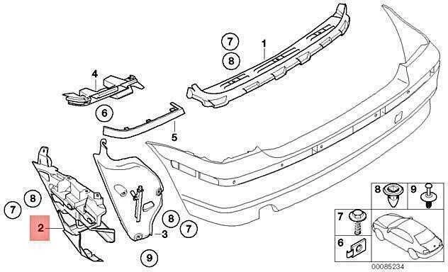 BMW E46 3 Kairys Vairo Gidas Originalus 51127894799