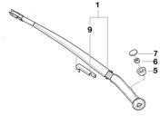 BMW E46 3 Wischarm Fahrerseite Originalus 61617003932