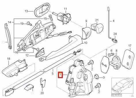 BMW E46 durų užraktas su variklio pavara kairėje Original 51217011247