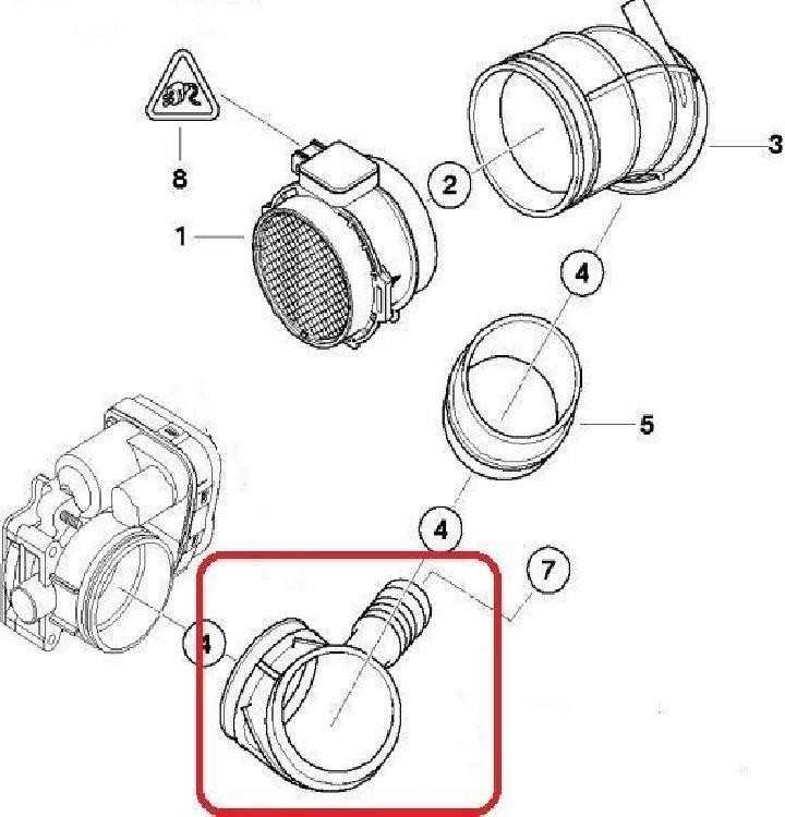 BMW E46 E39 E38 Z3 Tube Elbow Originalus 13541435627