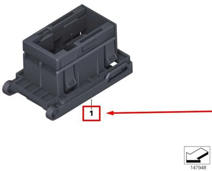 BMW E46 E39 E53 OBD Lango Korpusas Originalus 61138373323