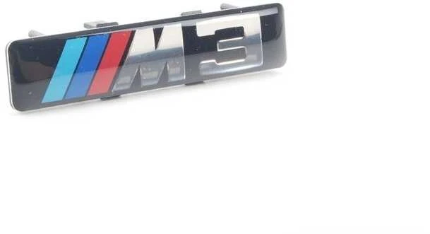 BMW E46 priekinio sparno apdailos grotelių emblema Originali 72127900605