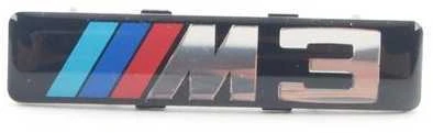 BMW E46 priekinio sparno apdailos grotelių emblema Originali 72127900605