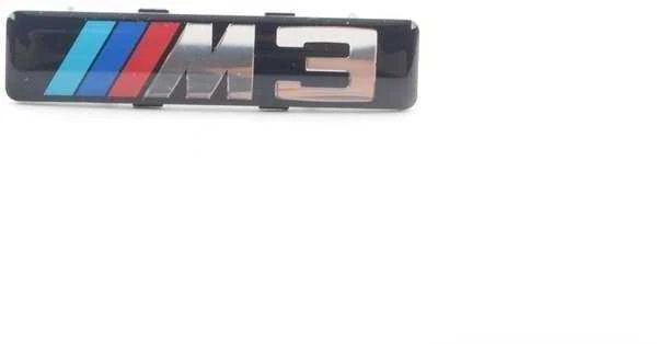 BMW E46 priekinio sparno apdailos grotelių emblema Originali 72127900605