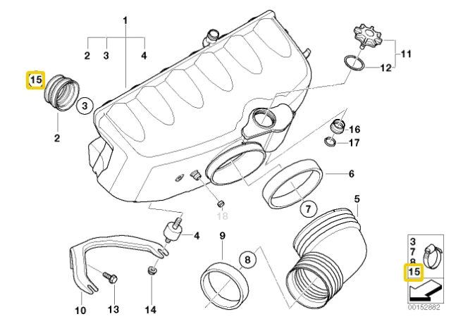 BMW Duslintuvo Spaustukas E46 Z3 Z4 Originalus 11617831745