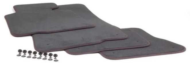 BMW E46 kabrioletas velūro grindų kilimėlių rinkinys priekinis + galinis originalus 51477007313