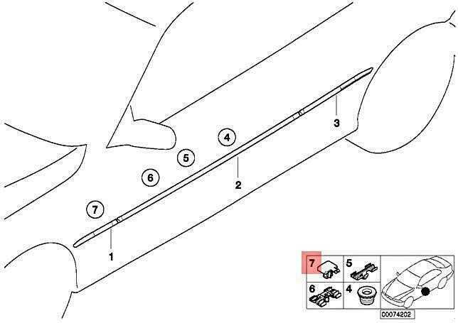 Bmw E46 Klammer Originalus 51137893437