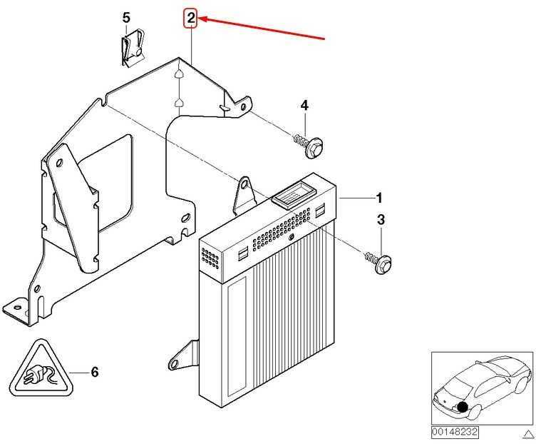 BMW E46 laikiklis Hifi sistemos stiprintuvas originalus 65128370926