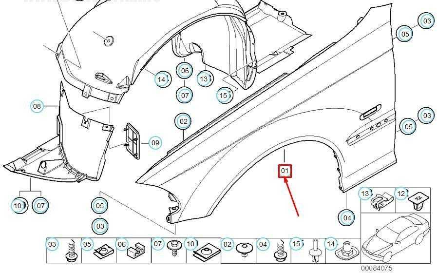 BMW E46 sparnas Originalus 41357894338