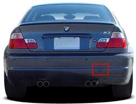 BMW E46 vilkimo kablio dangtelis galinis originalus 51122695274