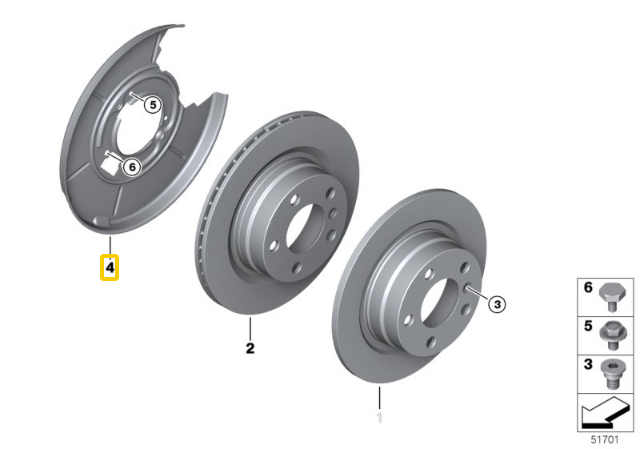 Bmw E46 X3 E83 Kairysis Apsaugos Plokštė Originalus 34211166107
