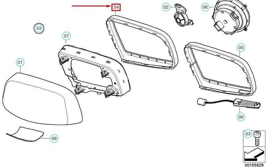 BMW E60 atraminis žiedas šviesiai juodas, kairysis originalus 51167899271