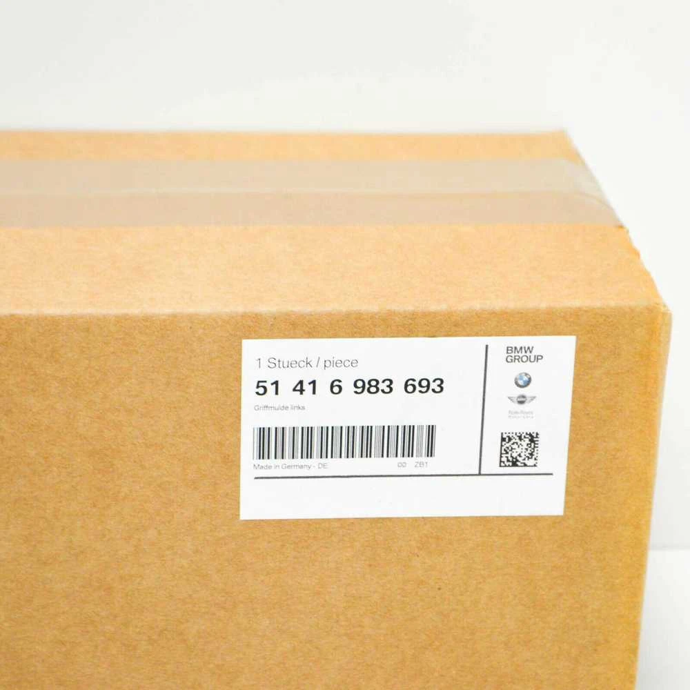 BMW E60 durų rankenos įdubos apdaila kairėje pusėje originali 51416983693